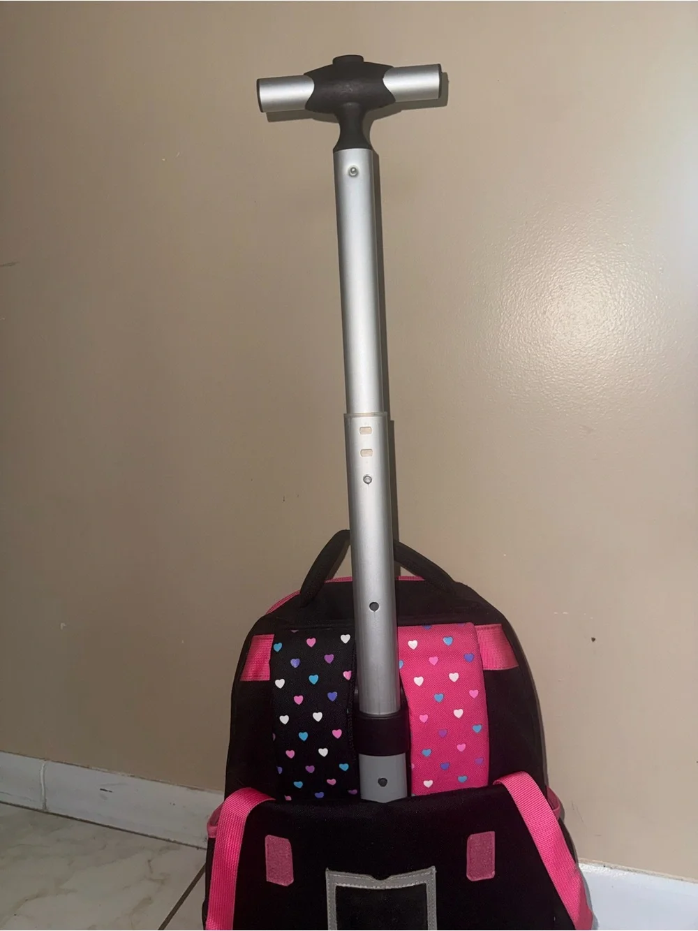 Kids Panda Backpack - Pink & Black